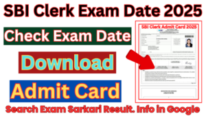 SBI Clerk Prelims Exam Date 2025 Admit Card Check Paper Pattern