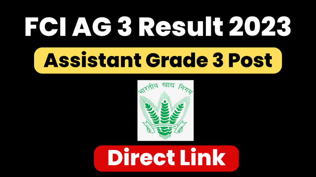FCI AG 3 Result 2023