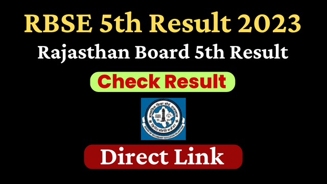 RBSE 5th Result 2023