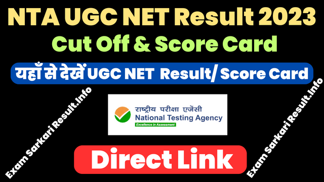 UGC NET Result 2024