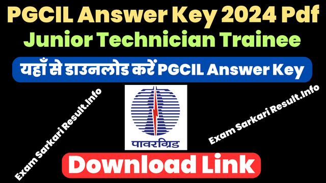 PGCIL Answer Key 2024