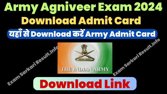 Army Agniveer Admit Card 2024