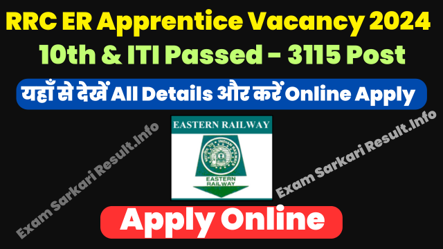 RRC ER Apprentice Recruitment 2024