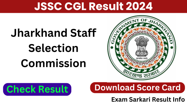 Jharkhand JSSC CGL Result 2024