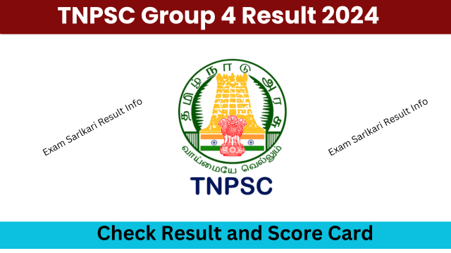 TNPSC Group 4 Result 2024