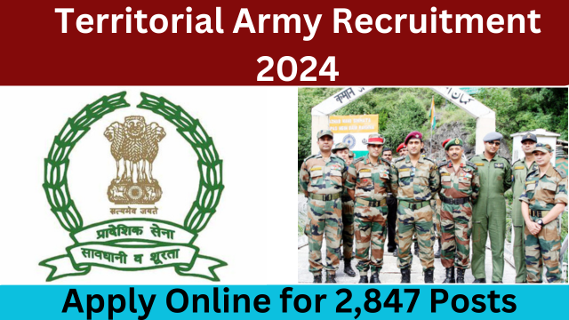 Territorial Army Recruitment 2024