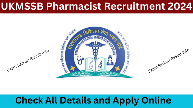 UKMSSB Pharmacist Recruitment 2024