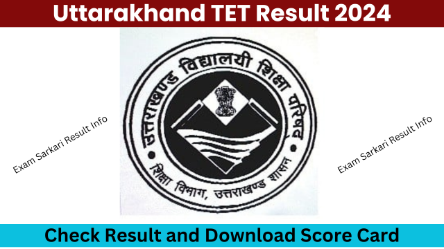 Uttarakhand TET Result 2024