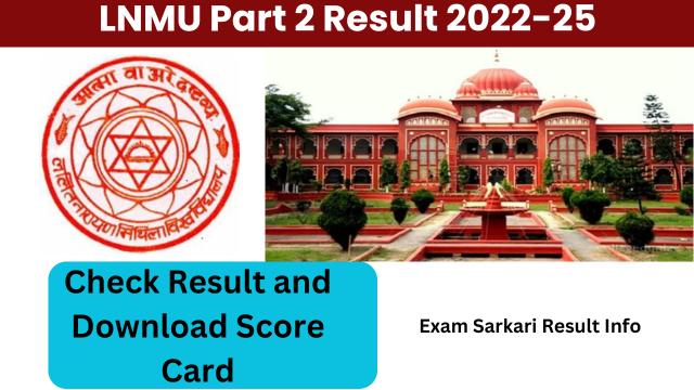 LNMU Part 2 Result 2022-25