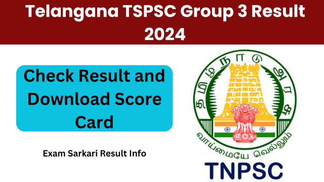 Telangana TSPSC Group 3 Result 2024