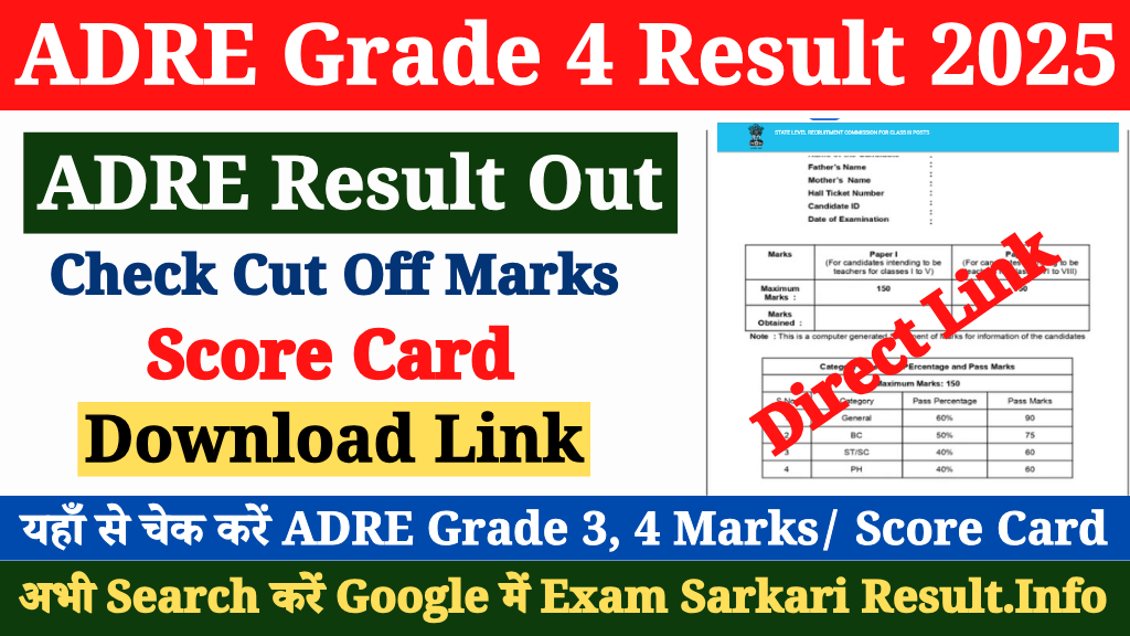 SLRC ADRE Grade 4 Result 2025 Declared