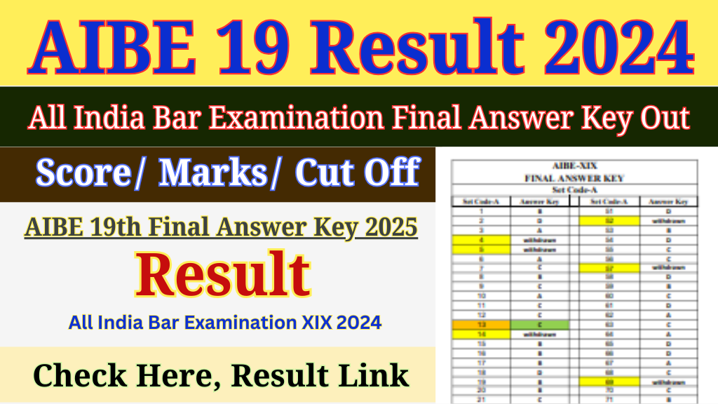 AIBE 19th Final Answer Key