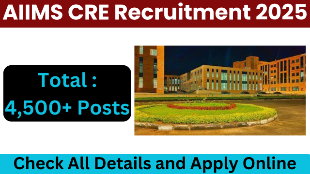 AIIMS CRE Recruitment 2025