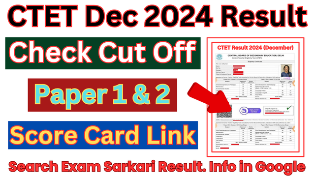 CTET Result 2024