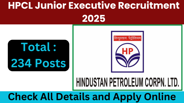 HPCL Junior Executive Recruitment 2025