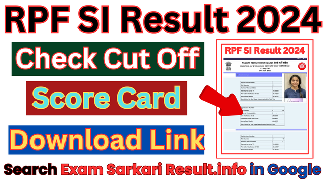 RPF SI Result 2024