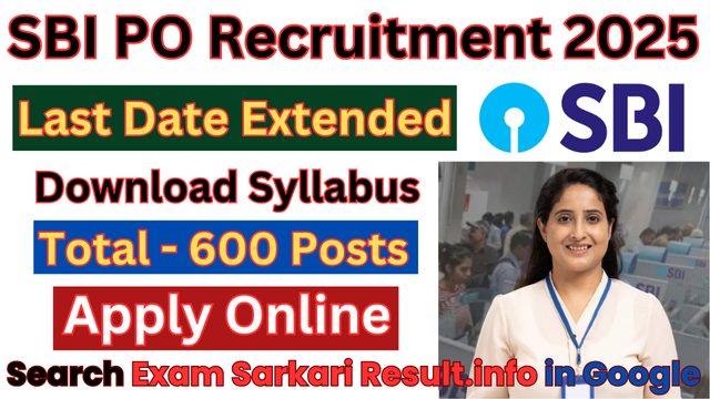 SBI PO Recruitment 2025