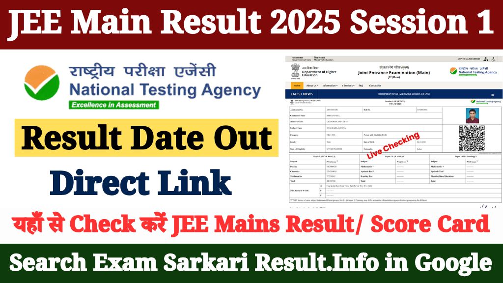 JEE Main Result 2025