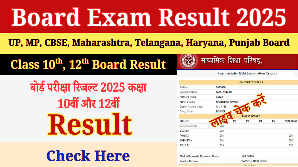 Board Exam Result 2025