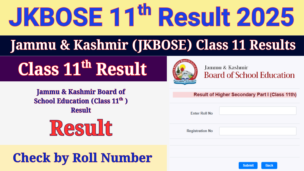 JKBOSE Class 11th Result