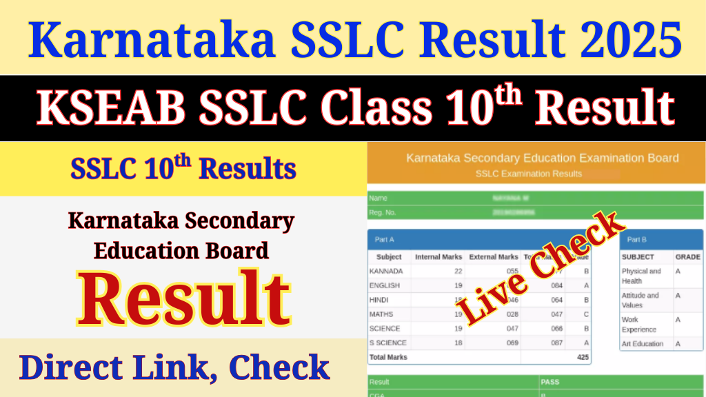 karresults.nic.in SSLC Results 2025
