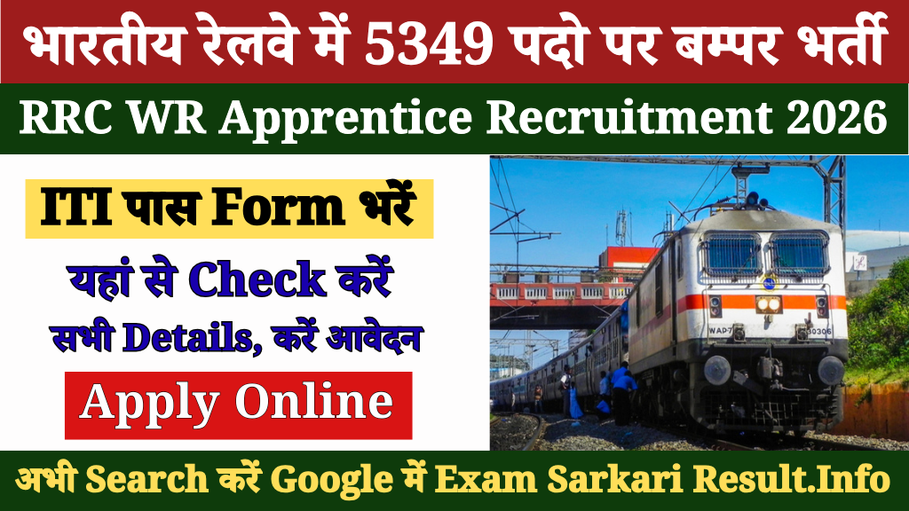 Railway RRC WR Apprentice Recruitment 2026